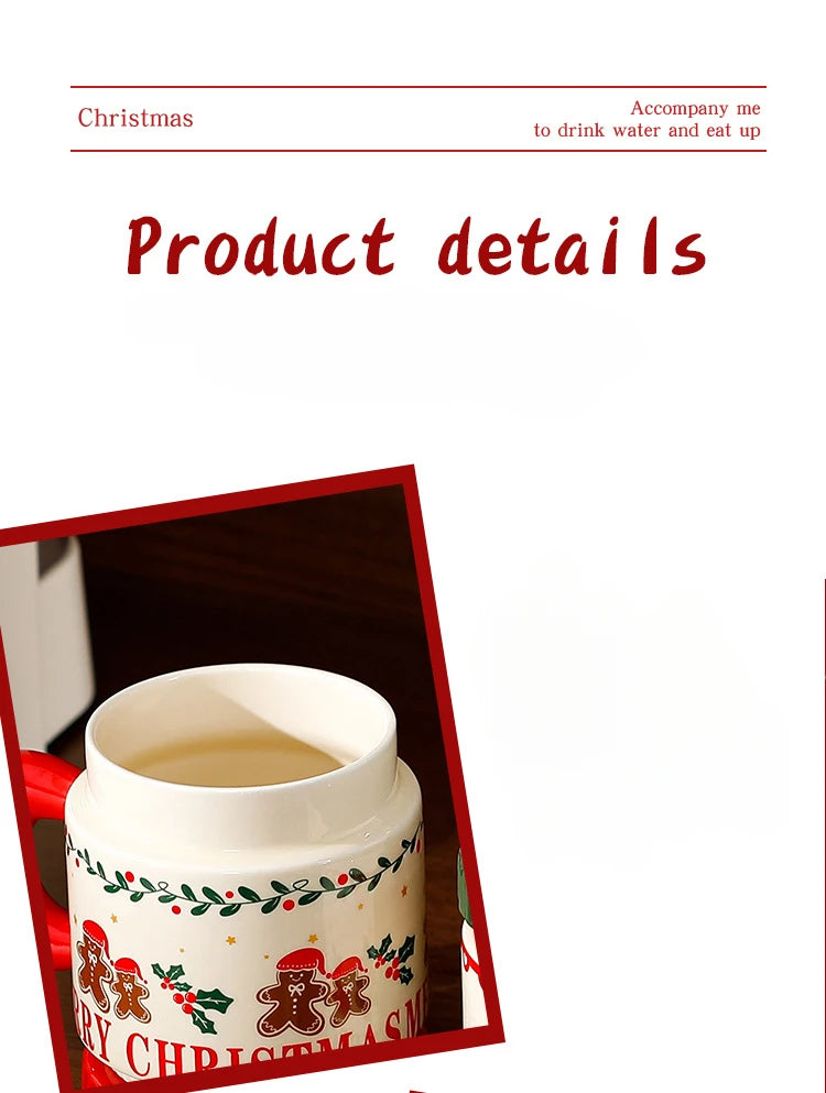 Nordic Style Christmas Ceramic Cup