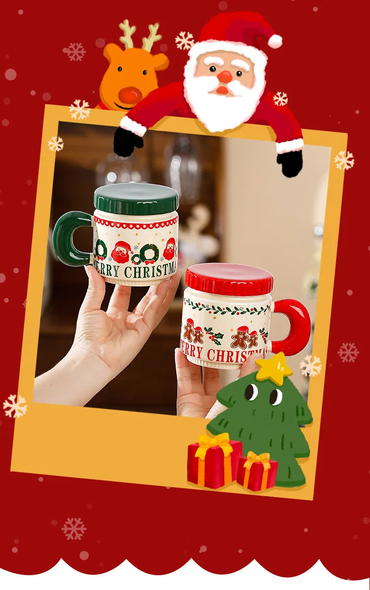 Nordic Style Christmas Ceramic Cup