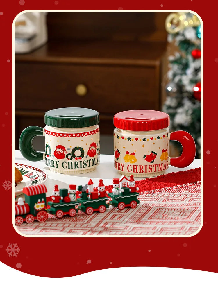 Nordic Style Christmas Ceramic Cup