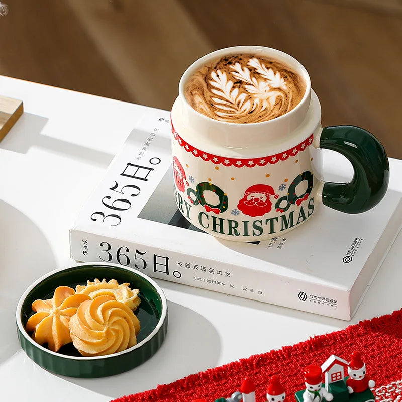 Nordic Style Christmas Ceramic Cup