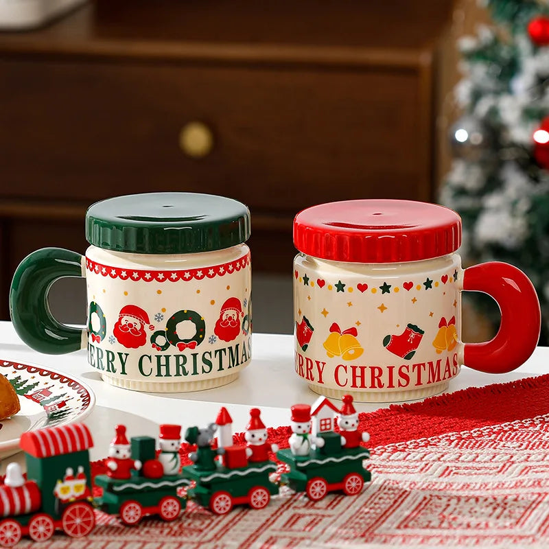 Nordic Style Christmas Ceramic Cup