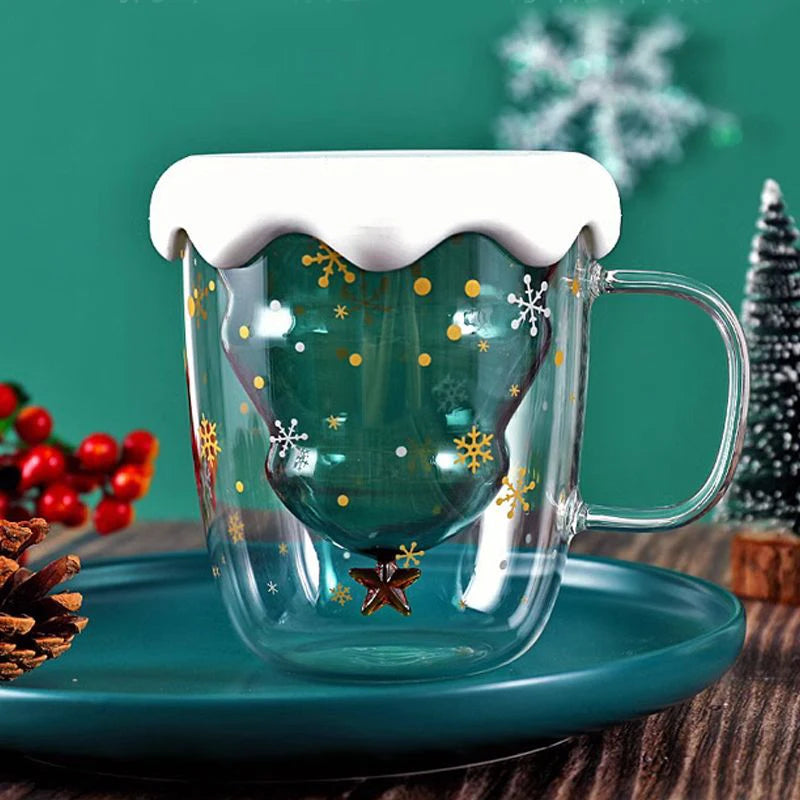 Christmas Tree Glass Mugs