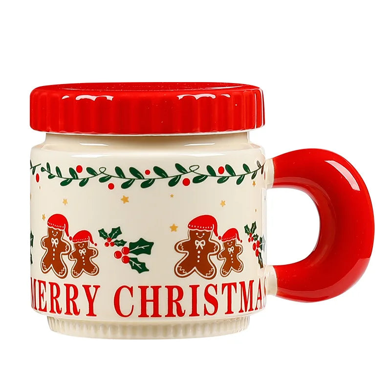 Nordic Style Christmas Ceramic Cup