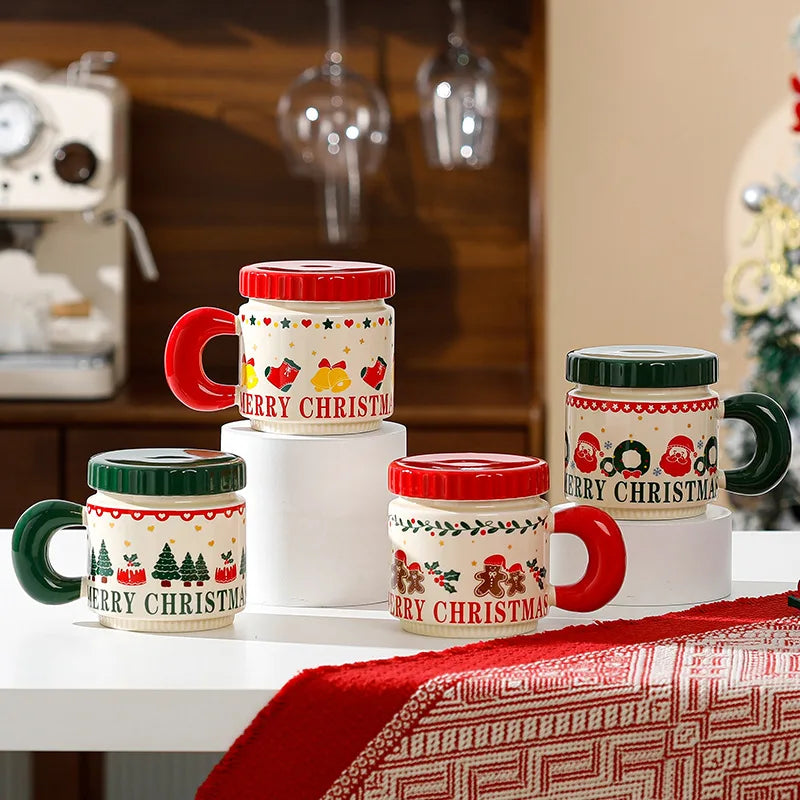 Nordic Style Christmas Ceramic Cup