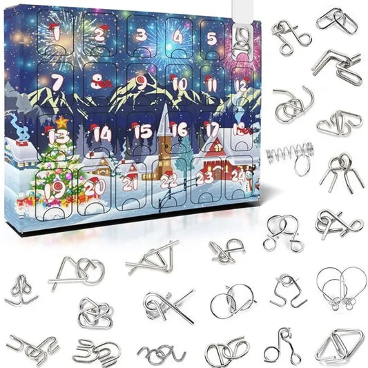 Metal Puzzle Toy Advent Calendar