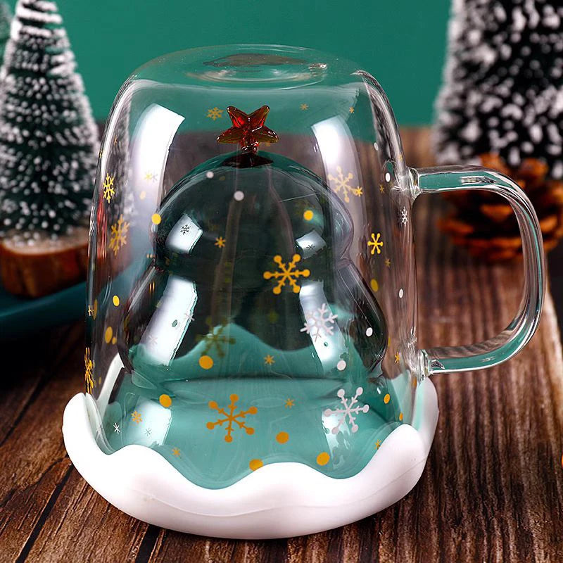 Christmas Tree Glass Mugs