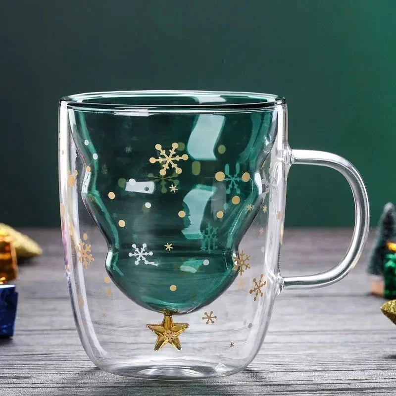 Christmas Tree Glass Mugs