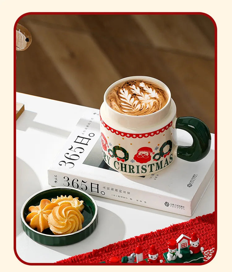 Nordic Style Christmas Ceramic Cup