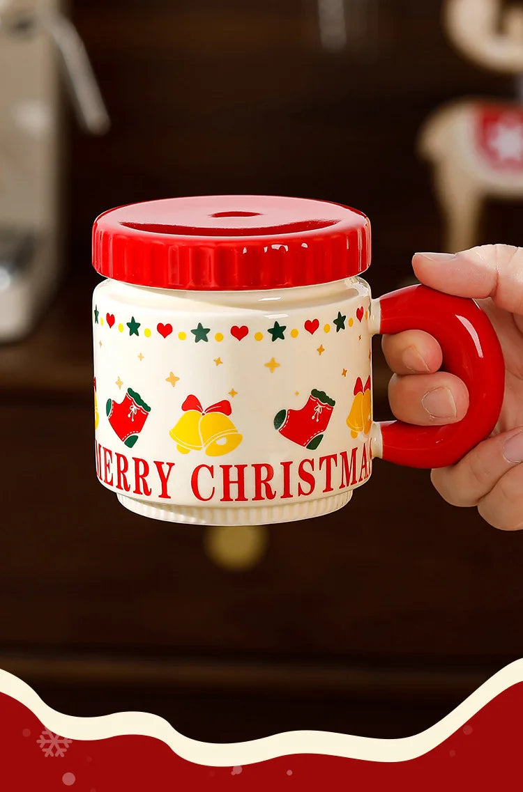 Nordic Style Christmas Ceramic Cup